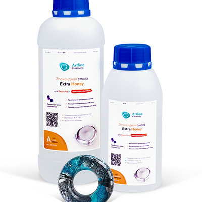 Эпоксидная смола Artline Extra Honey epoxy — супер-вязкая (2-компонентная)