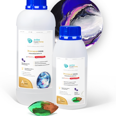 Эпоксидная смола для рисования повышенной вязкости Artline Honey epoxy (2-компонентная)