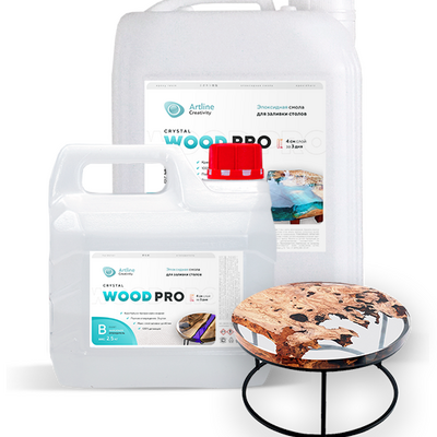 Эпоксидная смола для заливки столешниц Artline Wood PRO epoxy (2-компонентная)