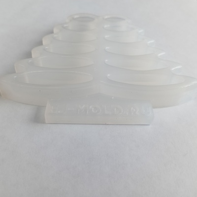 Силиконовый молд "эллипсы" с литником